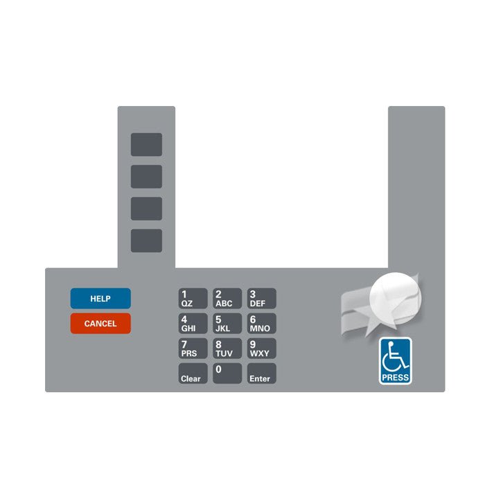  T50038-168A Gilbarco Infoscreen Keypad Overlay